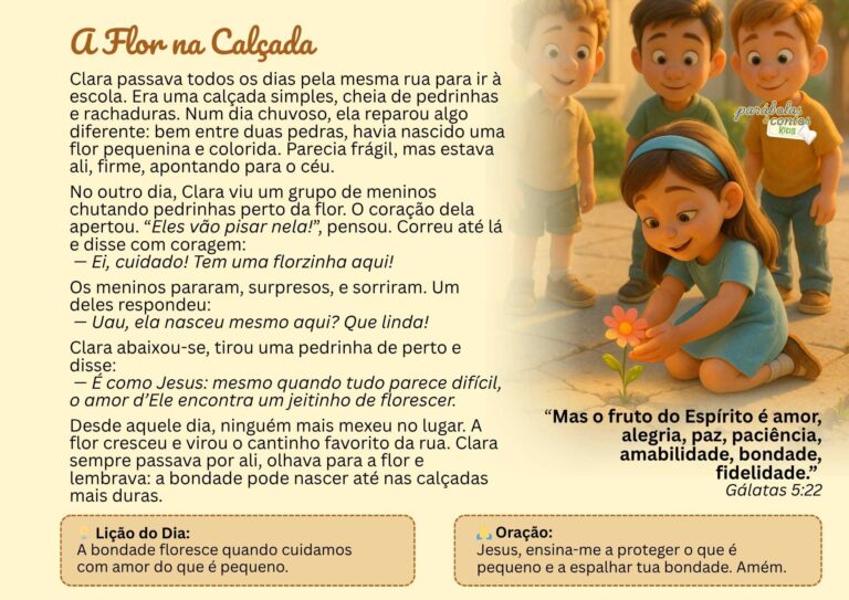 👧🏻👦🏽 Parábolas e Contos Kids - Bondade que Ilumina